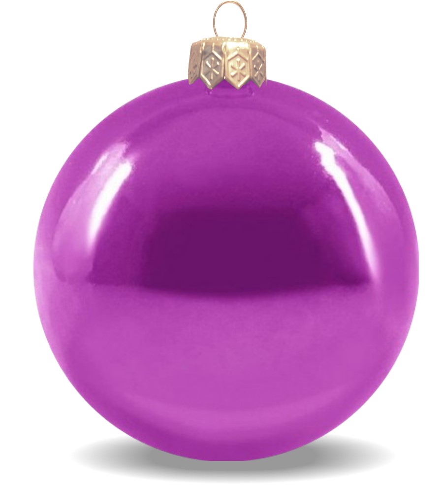 Weihnachtskugel opalin violett