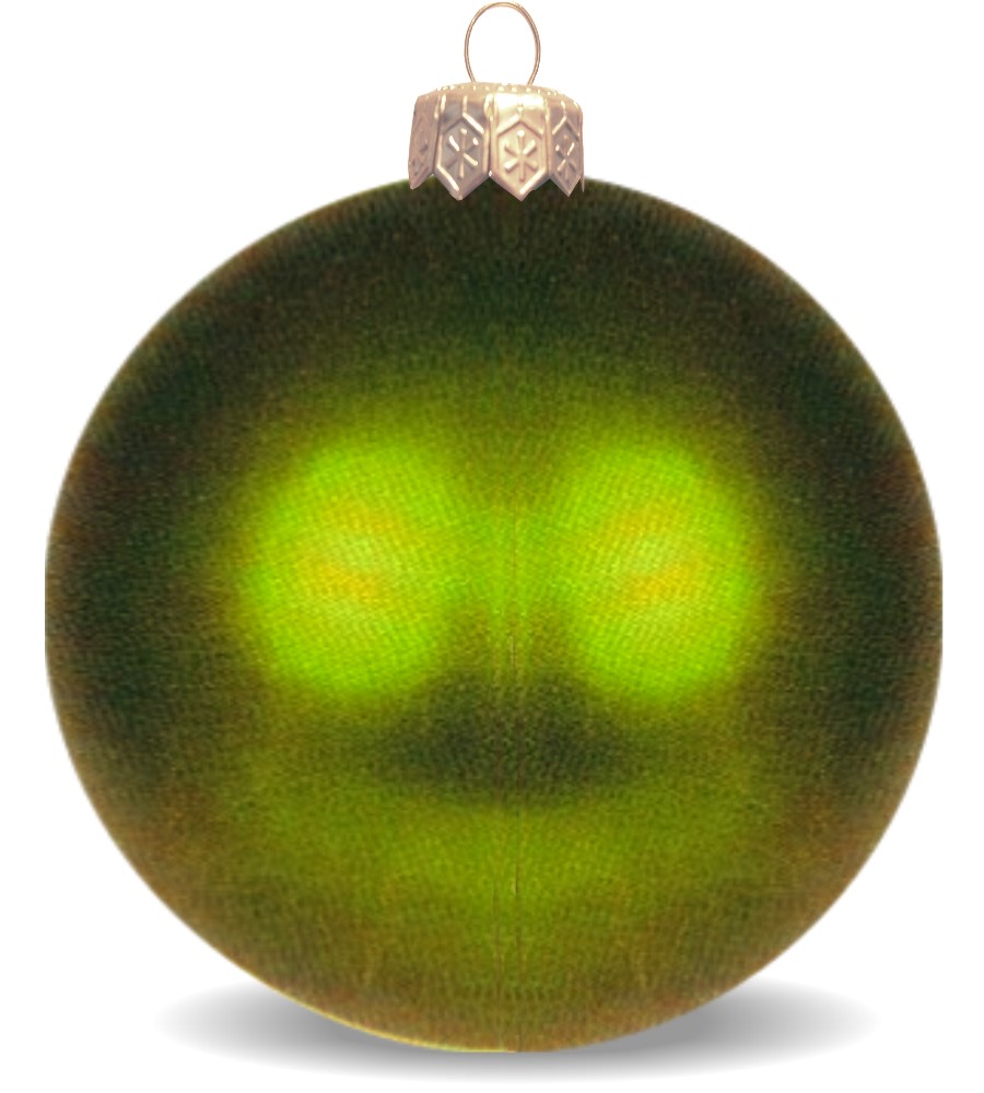 Weihnachtskugel bruchsicher olivgrün matt